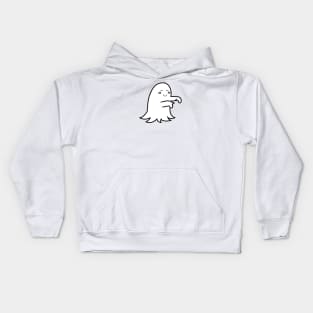 Cute Ghost Need Hug | Playful Ghost Kids Hoodie